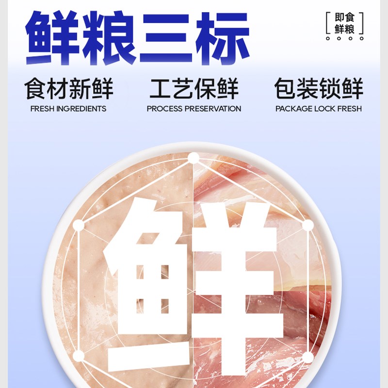 喵君 食物链巴氏小仙包猫咪主食鲜粮 主食成幼猫粮湿粮餐包480g
