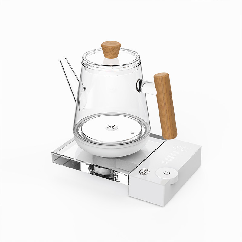 自动上水玻璃电热水壶水晶涌泉注水恒温工夫泡茶专用烧煮茶乐自在