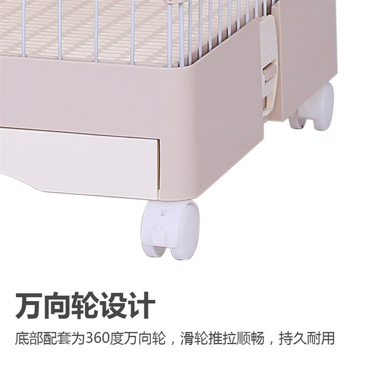 单层中小型抽屉式兔笼日式简约风豚鼠窝养殖饲养笼花枝鼠蜜袋鼯笼