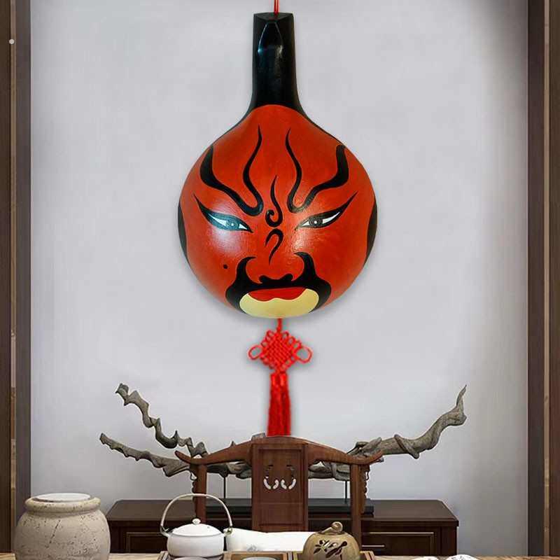 马勺京剧脸谱装饰挂件生旦净末餐厅民间客厅装饰画墙面手工艺品丑