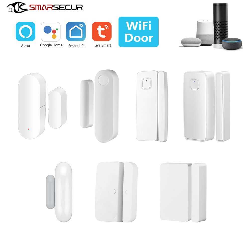涂鸦智能wifi门磁zigbee无线门窗报警传感器智能联动感应现场门磁