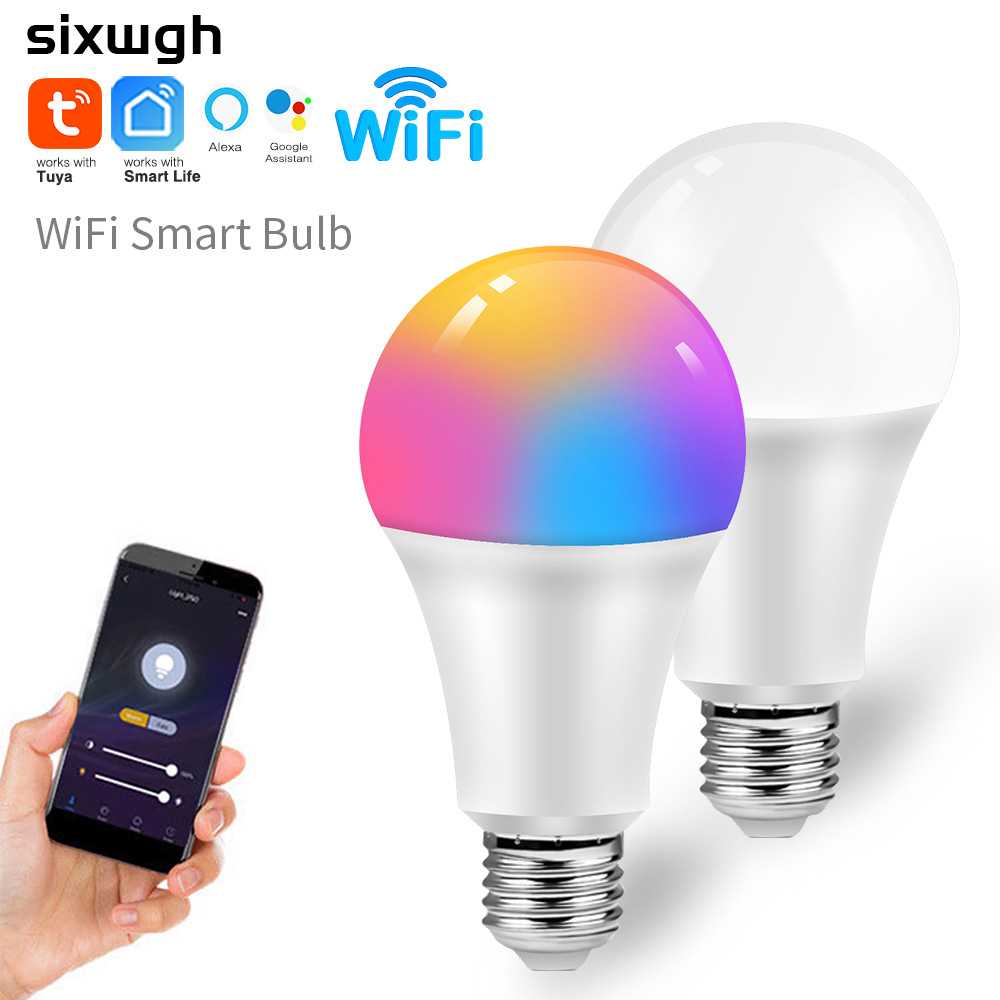 涂鸦wifi智能球泡灯E27灯头LED灯泡语音控制调光调色APP远程控制