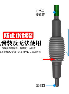 鱼缸换水器吸便器抽鱼便手动洗沙吸水鱼粪小型养鱼用品家用抽水器