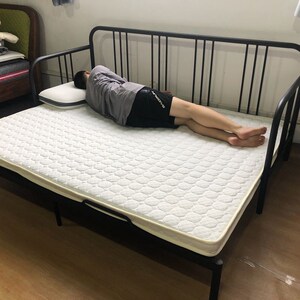 福勒克百灵汉尼斯沙发床垫折叠3D纤维透气可水洗坐卧两用1.6*2.0m