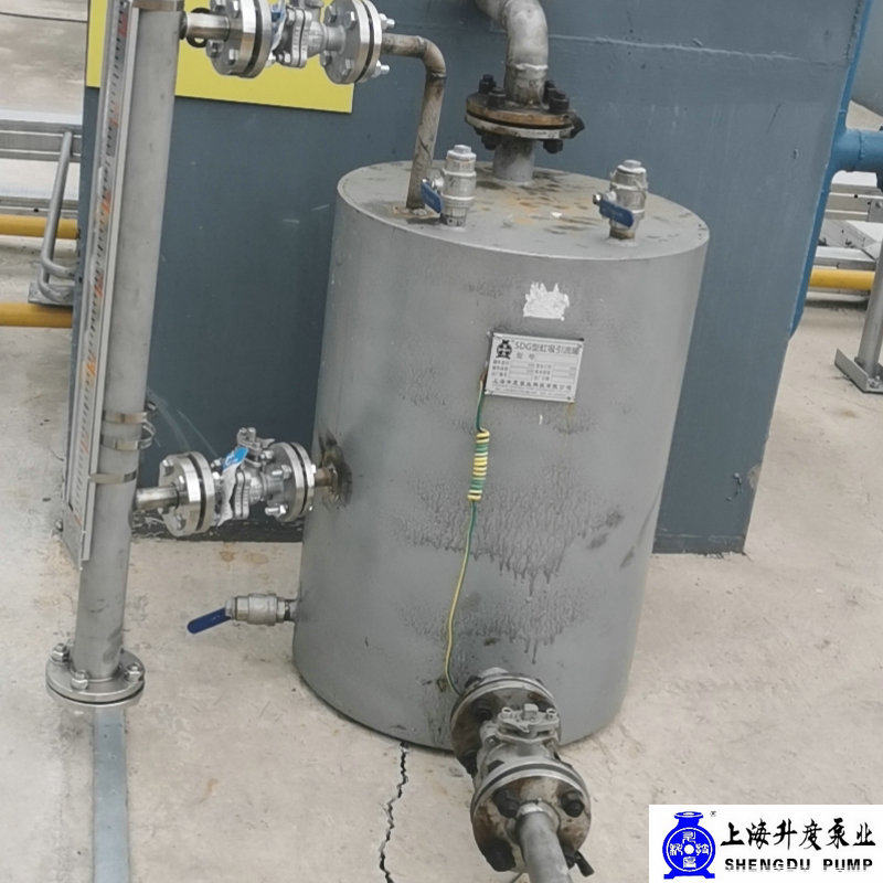 真空引水罐不锈铸钢酸硷液体负压手动保湿自动引流DN100泵虹吸桶