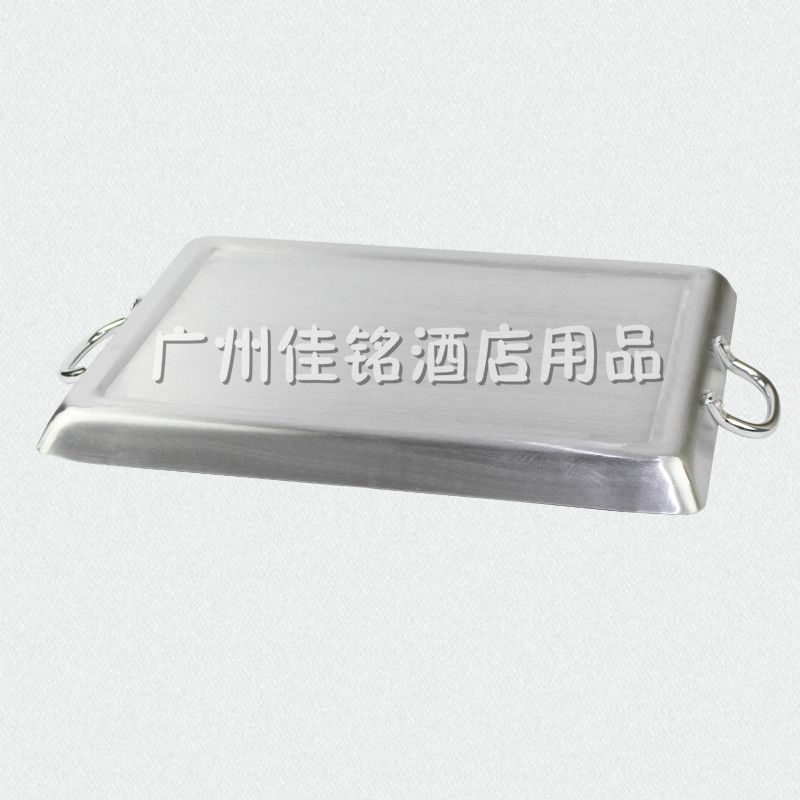 长方形不粘盘商用不粘煎锅平底锅烤瓶不粘平底烤盘家用双耳煎锅