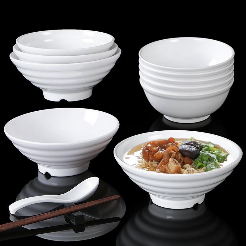 祥源美密胺餐具面碗商用仿瓷塑料汤碗拉面汤粉汤面米线面馆专用碗