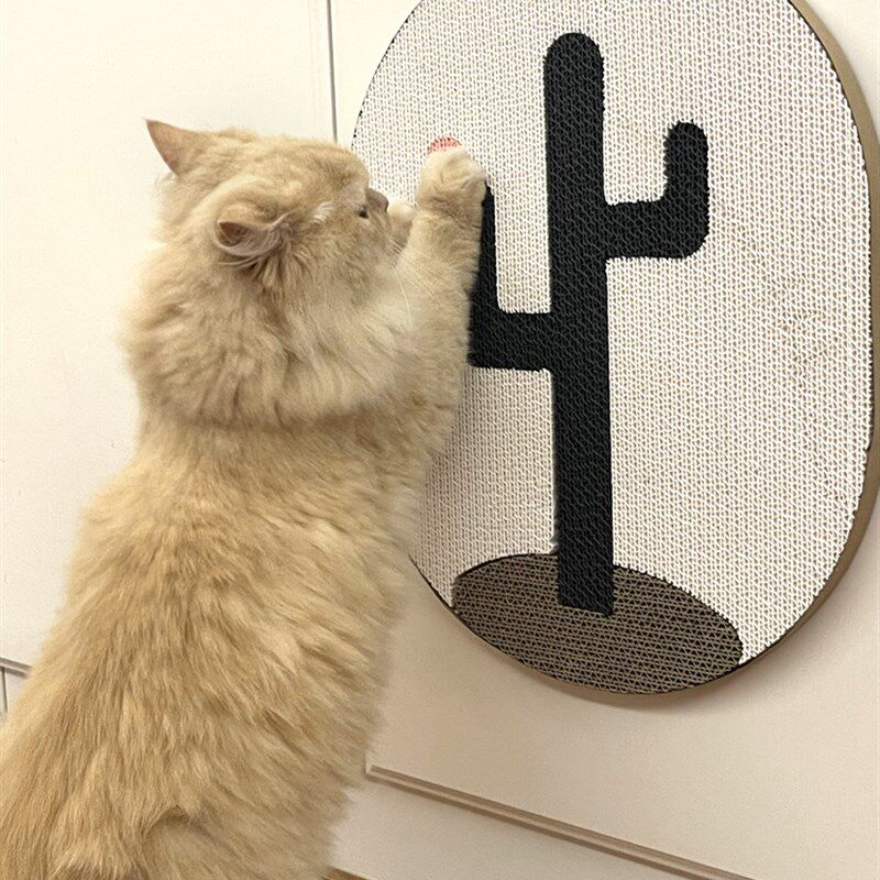 猫抓板耐磨不掉屑磨爪器可挂墙猫爪板耐抓立式瓦楞纸贴墙猫咪用品图片