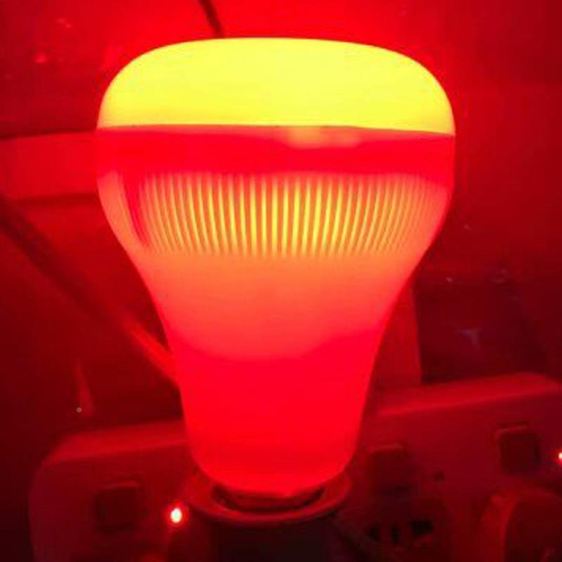 音球乐 七小蓝牙音乐音箱蓝牙灯 蓝牙彩球泡灯上下发光 遥控七彩