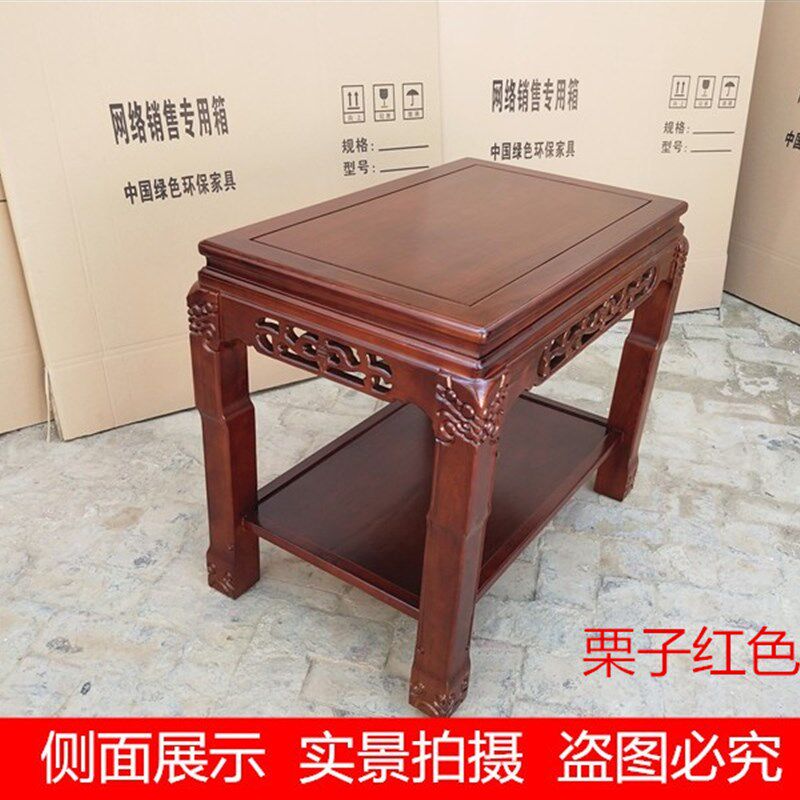 盆景架实木客厅奇石底座鱼缸架超承重长方形花架工艺品置物架包邮