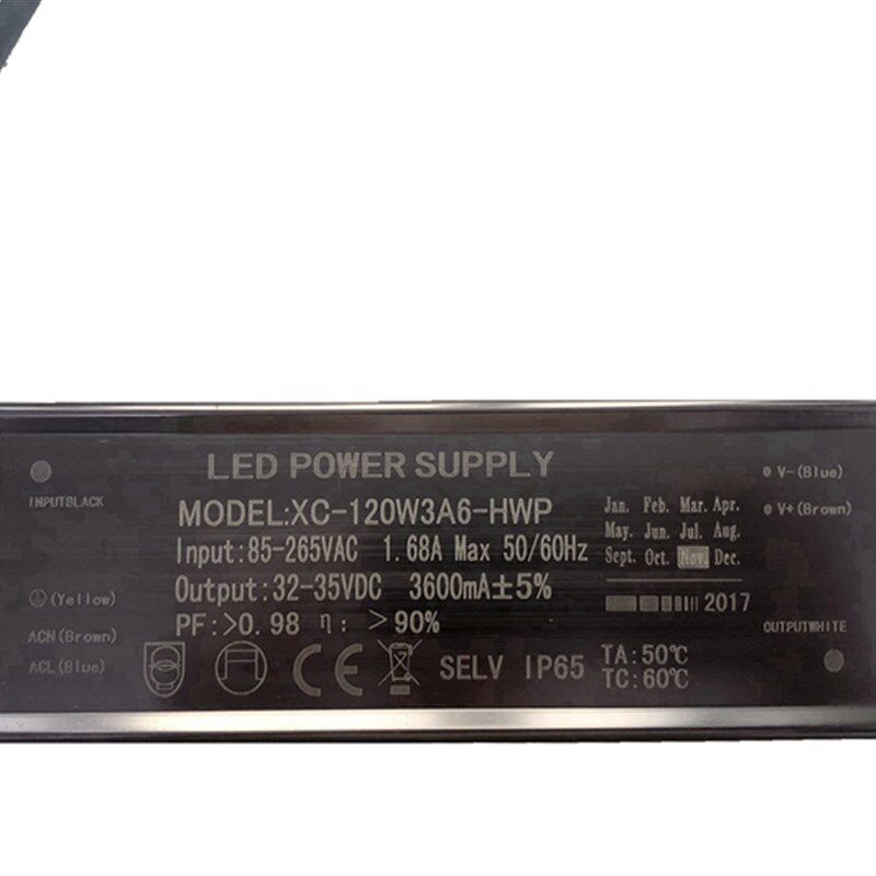 120-150W 大功率LED防水恒流驱动电源 30-42V 3.6A 10串/12串12并