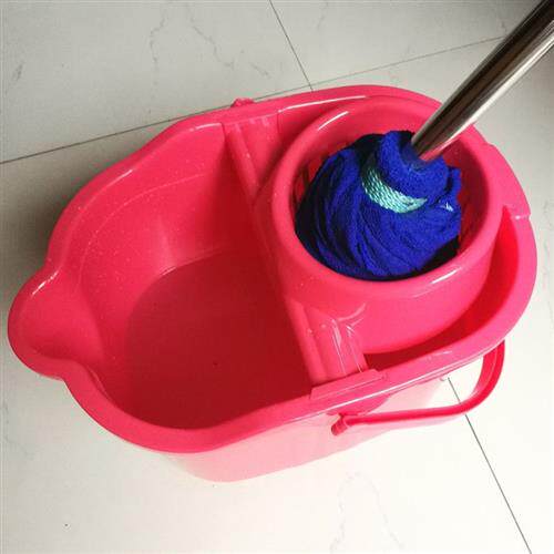 加厚手压拖把桶 大号家用挤水桶拧干桶拖地桶 带滑轮拧水桶地拖桶