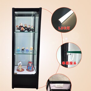 手办柜LED感应灯玻璃柜模型玩具收纳柜补光灯带陈列柜饰品柜灯条