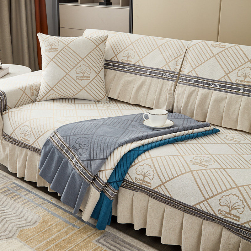 新款全包沙发垫四季通用简约防滑坐垫套罩高档奢华坐垫子全盖布巾