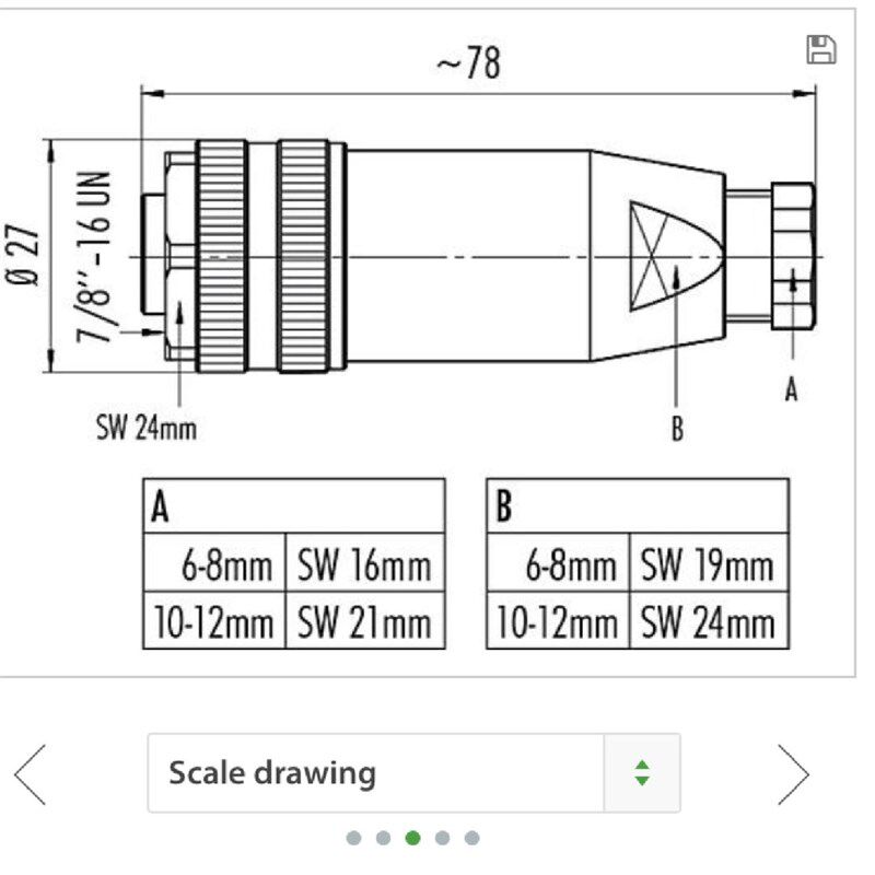 连接器传感器78变送器接插线连接线航空3针4插头对接母公接线端子