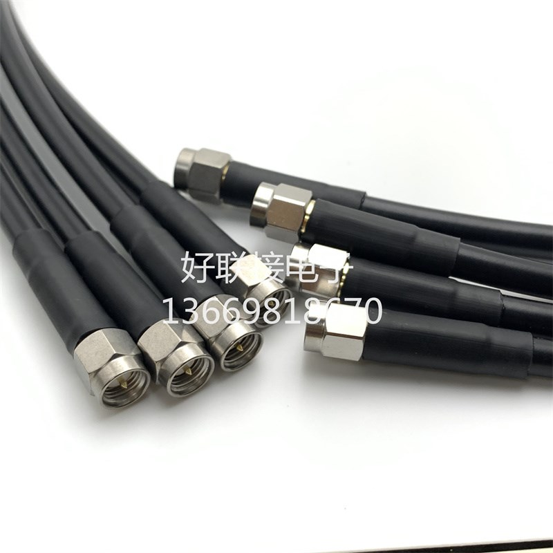 定制线缆不锈钢SMA公对RG223镀银高频线SMA-JJ射频同轴线 6G 50欧