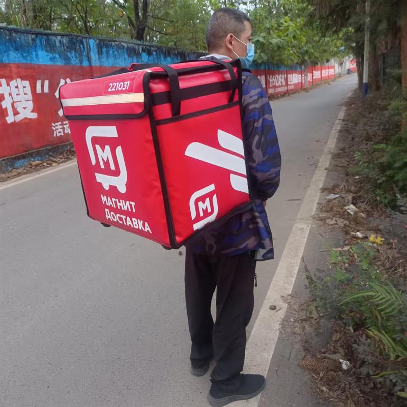 跨境45升58升100升双肩外送揹包送餐箱保温箱大号家电清洗工具箱