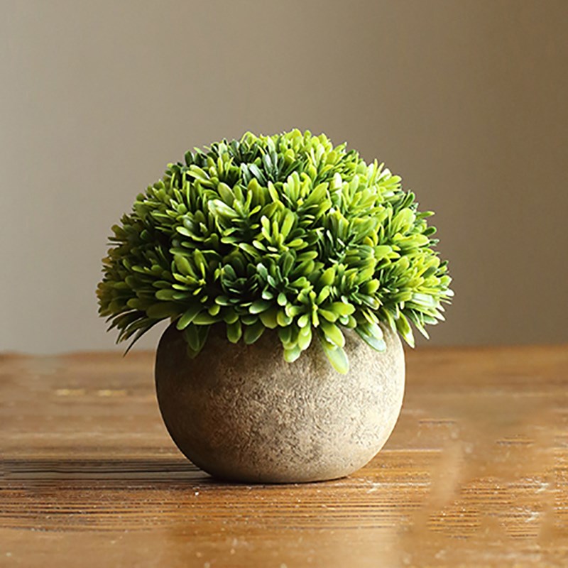模拟植物盆栽盆景小装饰品假花草球客厅室内绿色植物装饰办公室办