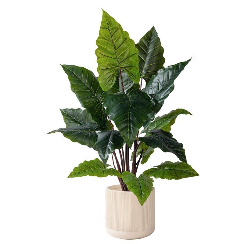 仿真绿植室内盆栽海芋滴水观音仿生植物假树客厅落地沙发角落装饰