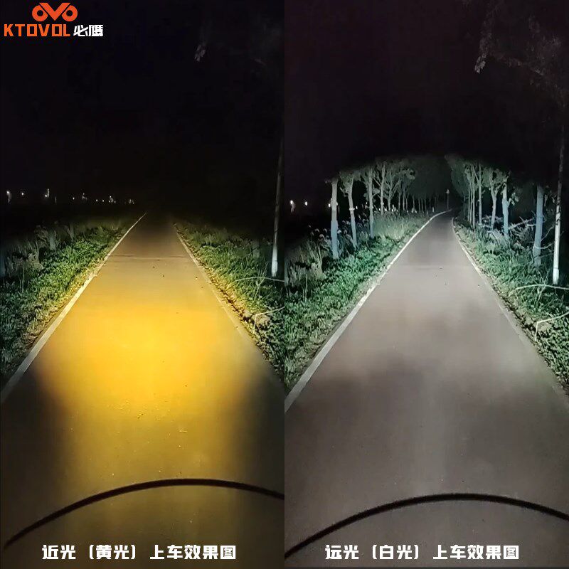必鹰 适用于UHR150摩托车改装射灯转向灯无损安装LED双光透镜车灯