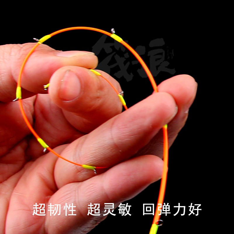 筏钓竿稍纳米玻纤超醒目筏竿杆稍超灵敏微铅软尾伐筏杆桥筏桥钓