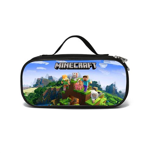 Minecraft我的世界笔袋苦力怕文具袋手提款大容量虚拟世界铅笔袋