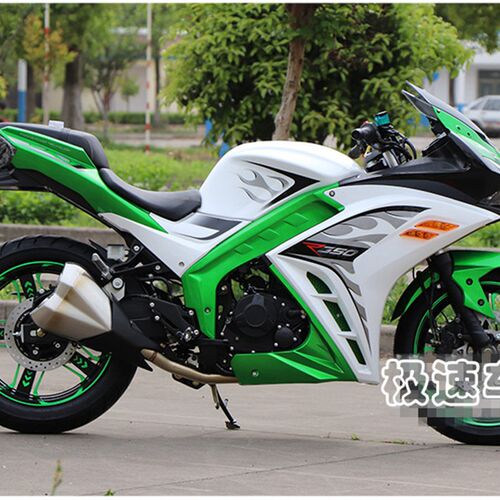 新世纪KH350-4A雅致摩托车小忍者跑车外壳塑配件烤漆件