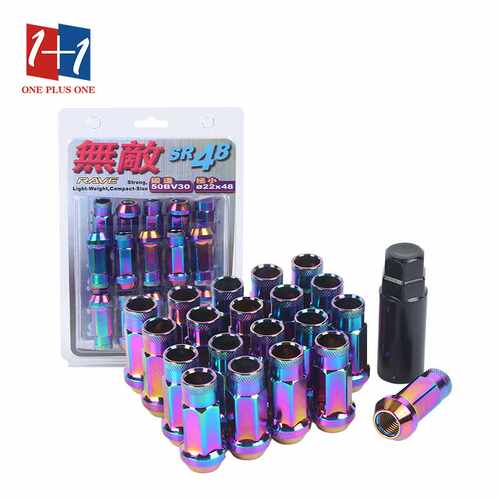 汽车配件轮毂螺丝螺帽WHEELNUT改装螺母适用17对边汽车零件WD
