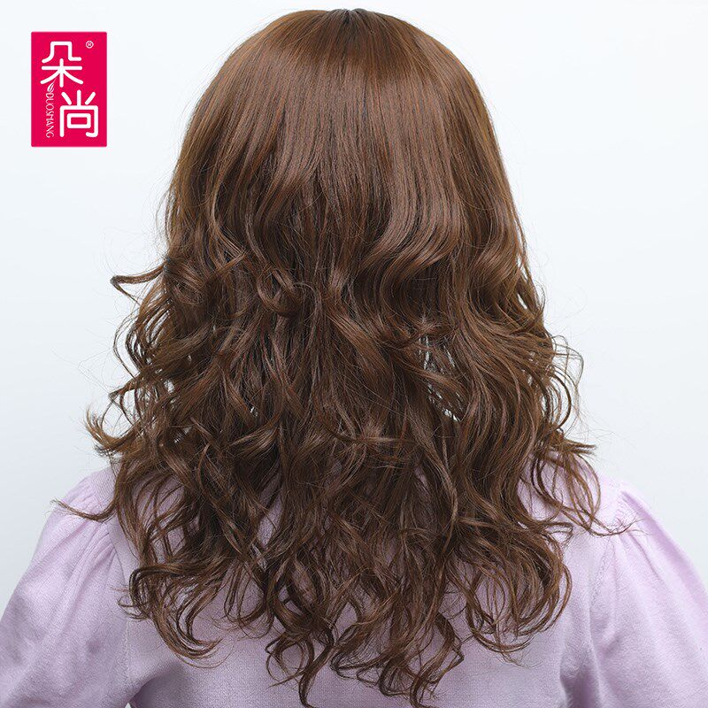 假发女长卷发大波浪全头套中老年女士妈妈款修脸减龄假发套中长款