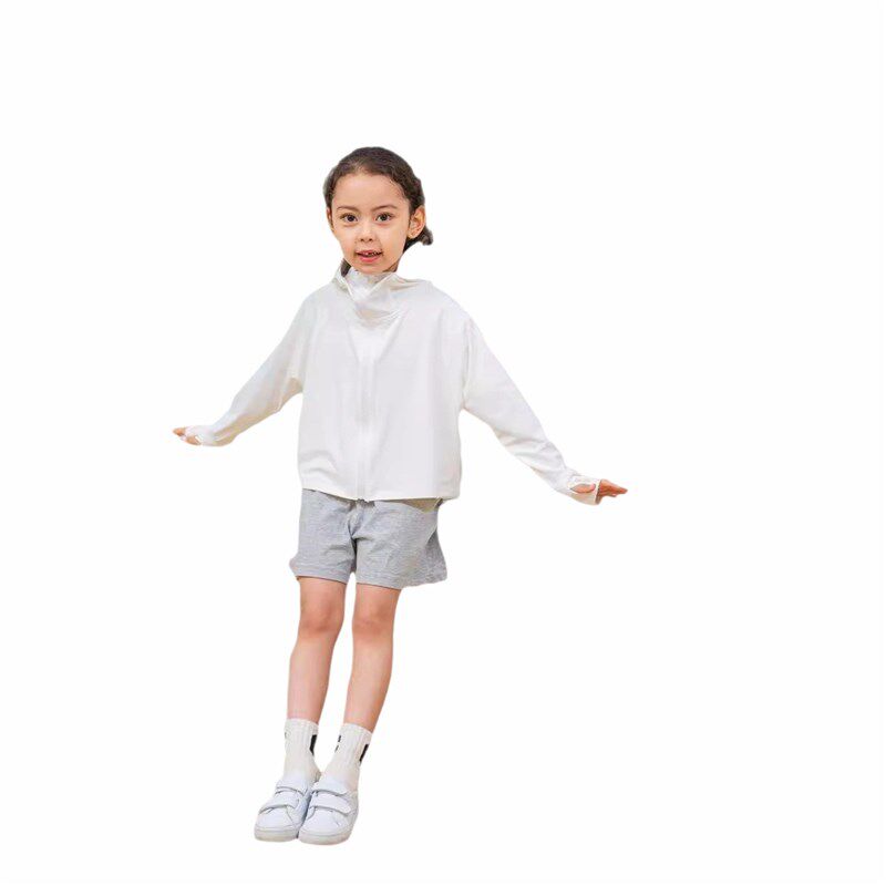 儿童防晒衣冰丝夏季透气防紫外线女斗篷遮阳户外upf50亲子装女童