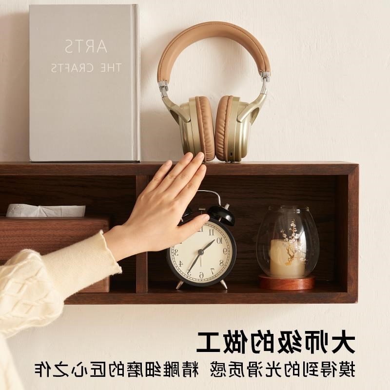 壁挂书架木质置物架墙面收纳墙上小格架多格实木吊柜卧室客厅收纳