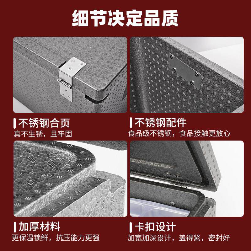 保温箱商用摆摊大号EPP保温箱泡沫箱食品级商用学校食堂外卖箱摆