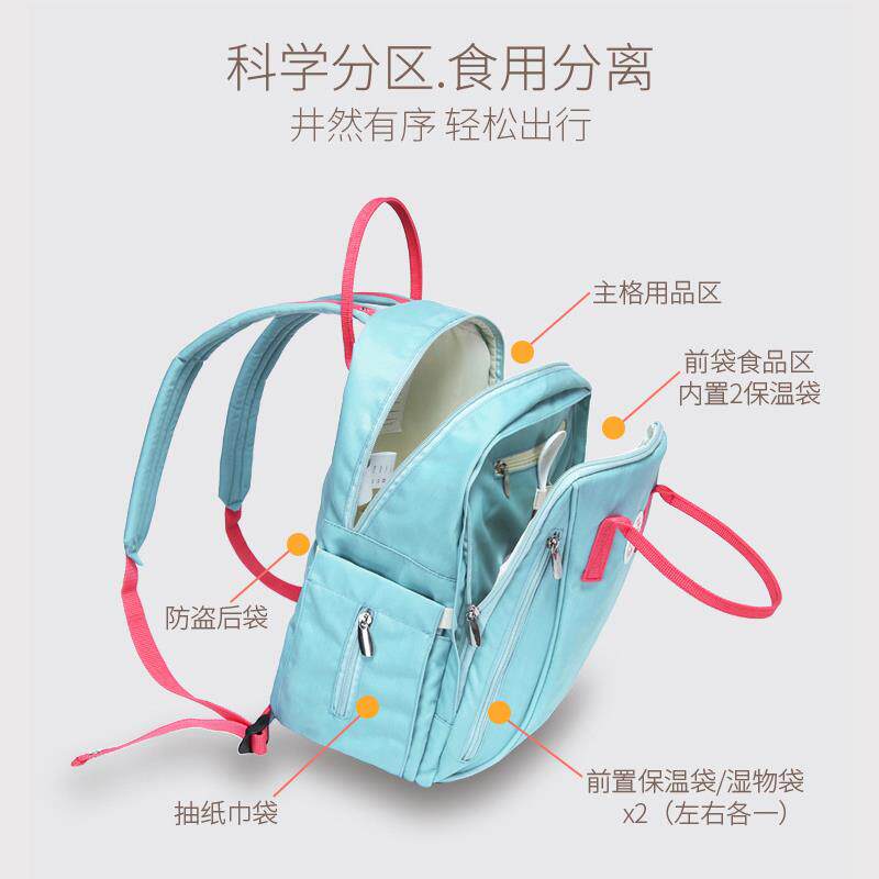 妈咪包双肩大容量多功能2025新款防水妈妈包母婴外出轻便手提背包