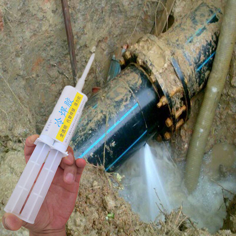市政工程PE管道漏水快速修补胶户外供水给水管破裂焊接修复胶高压