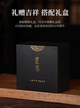 玉石招财狮子头貔貅手把件文把盘玩桌面高级感装饰品摆件解压礼物