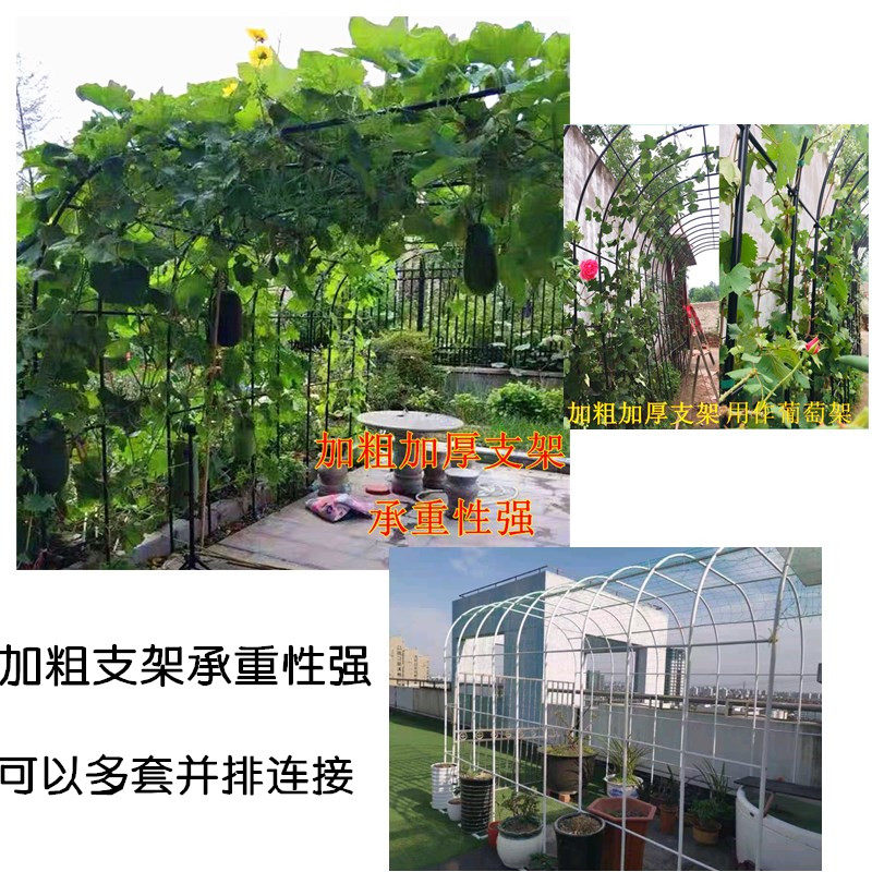 铁艺拱门花架葡萄架绿植用田园风格花支架月季攀爬架