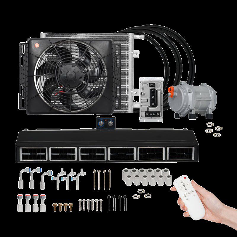 房车专用驻车空调12V24V压缩机制冷通用全套货车改装车停车用空调