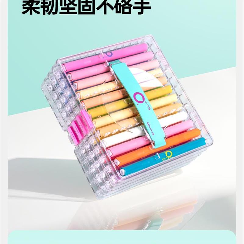 小小鸟双头丙烯马克笔小学生绘画儿童美术无毒水彩笔轻松叠色画画