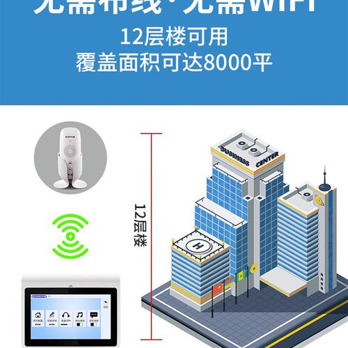 无线语音呼叫器茶楼包厢餐厅双向呼叫月子会所棋牌室语音服务铃
