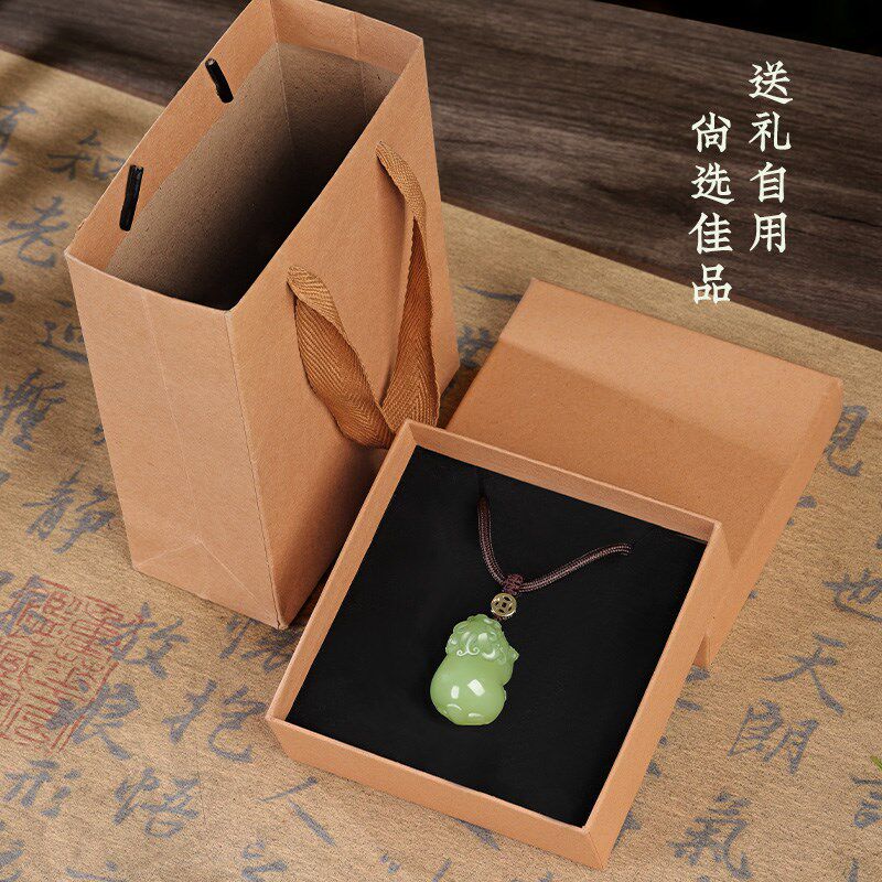 汽车挂件招财貔貅车内吊饰品车载后照镜玉石吊坠高档中国风装饰