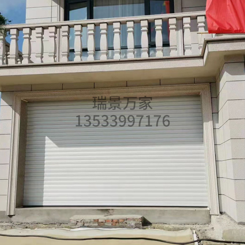 电动卷闸门自动车库门铝合金卷帘门静音防火防盗卷闸门高端欧式卷