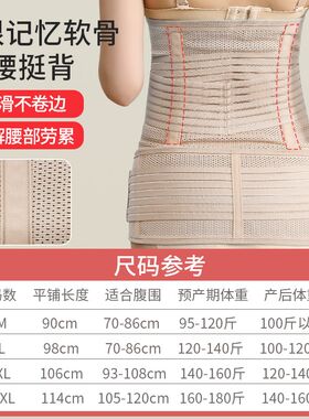 收腹带产妇产后专用剖腹产夏季顺剖两用束缚带孕妇修复盆骨束腹带
