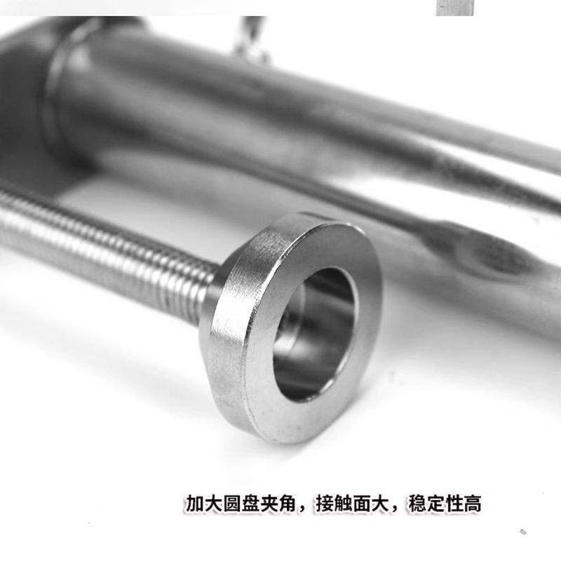 钓台伞架固定器不锈钢钓鱼伞底座筏钓桥杆箱网强力抗上下调节支架