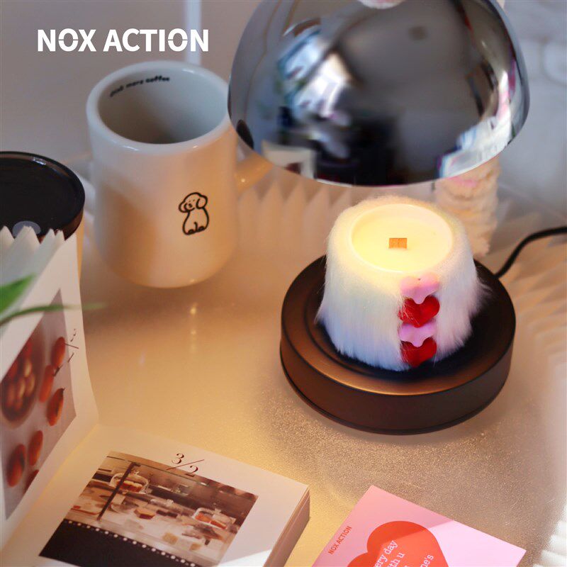 NOX ACTION 糖果毛线系列融蜡灯 卧室无火香薰灯床头台灯生日礼物