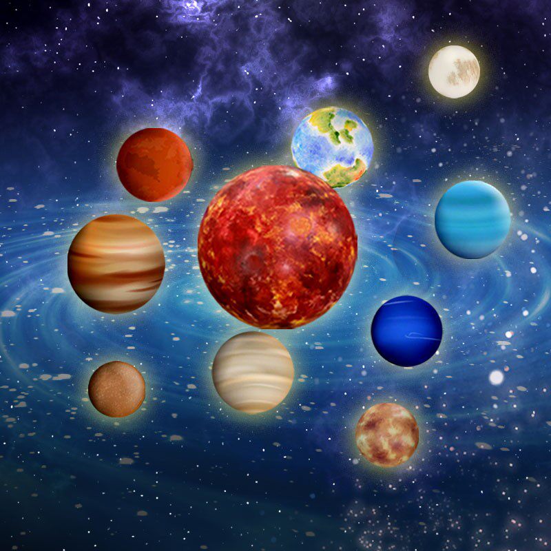 星球吊灯八大行星太空发光圆球地球月球灯商场橱窗装饰户外景观灯