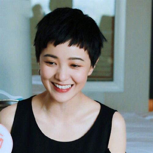 假发女短直发蓬松自然短发女bobo狗啃刘海时尚帅气发型真发假发套