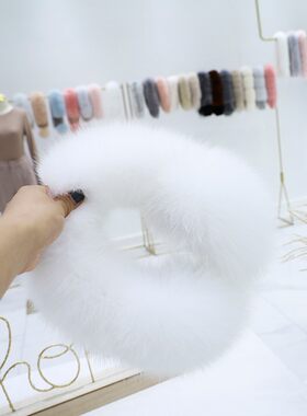 冬季超保暖真狐狸毛耳暖耳罩 冬季男女情侣耳罩两用可当围脖