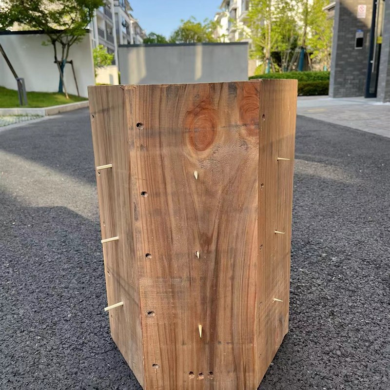 六边形养蜂桶诱蜂箱中蜂土养箱诱蜂桶自然巢老式蜜蜂箱懒人土蜂箱