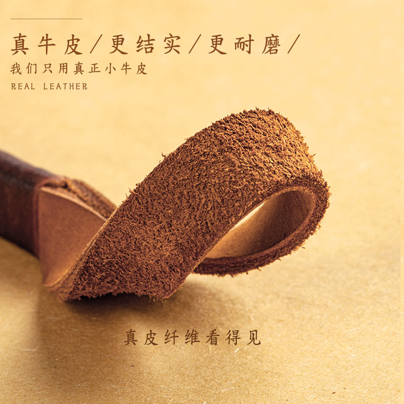 高档汽车钥匙扣手编牛皮钥匙手绳简约真皮锁匙扣腰挂件链环圈男女
