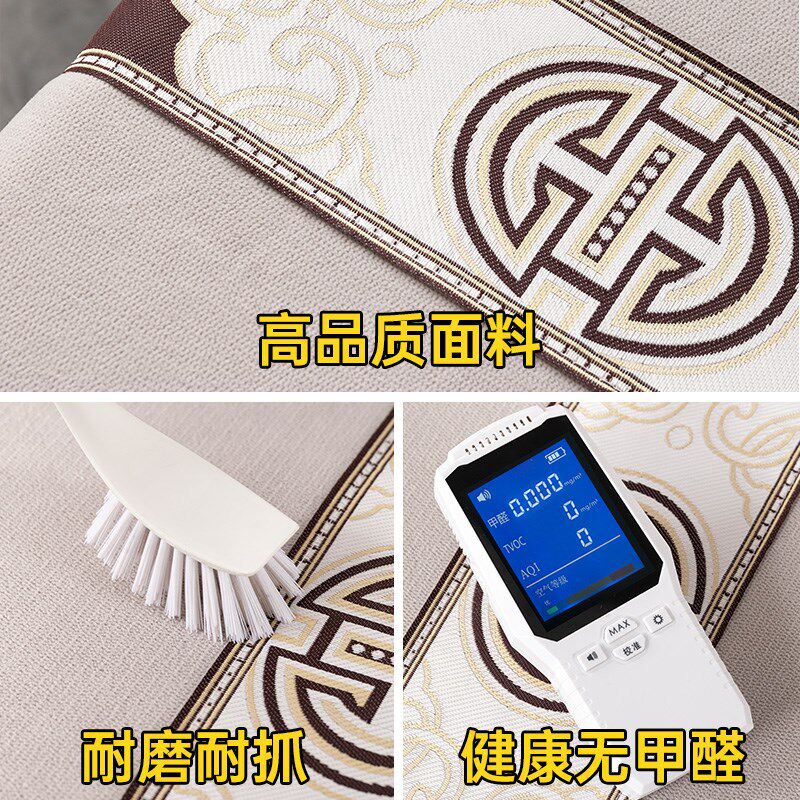 加硬海绵沙发垫带靠背红木实木质老式沙发坐垫防滑连体加厚座垫子
